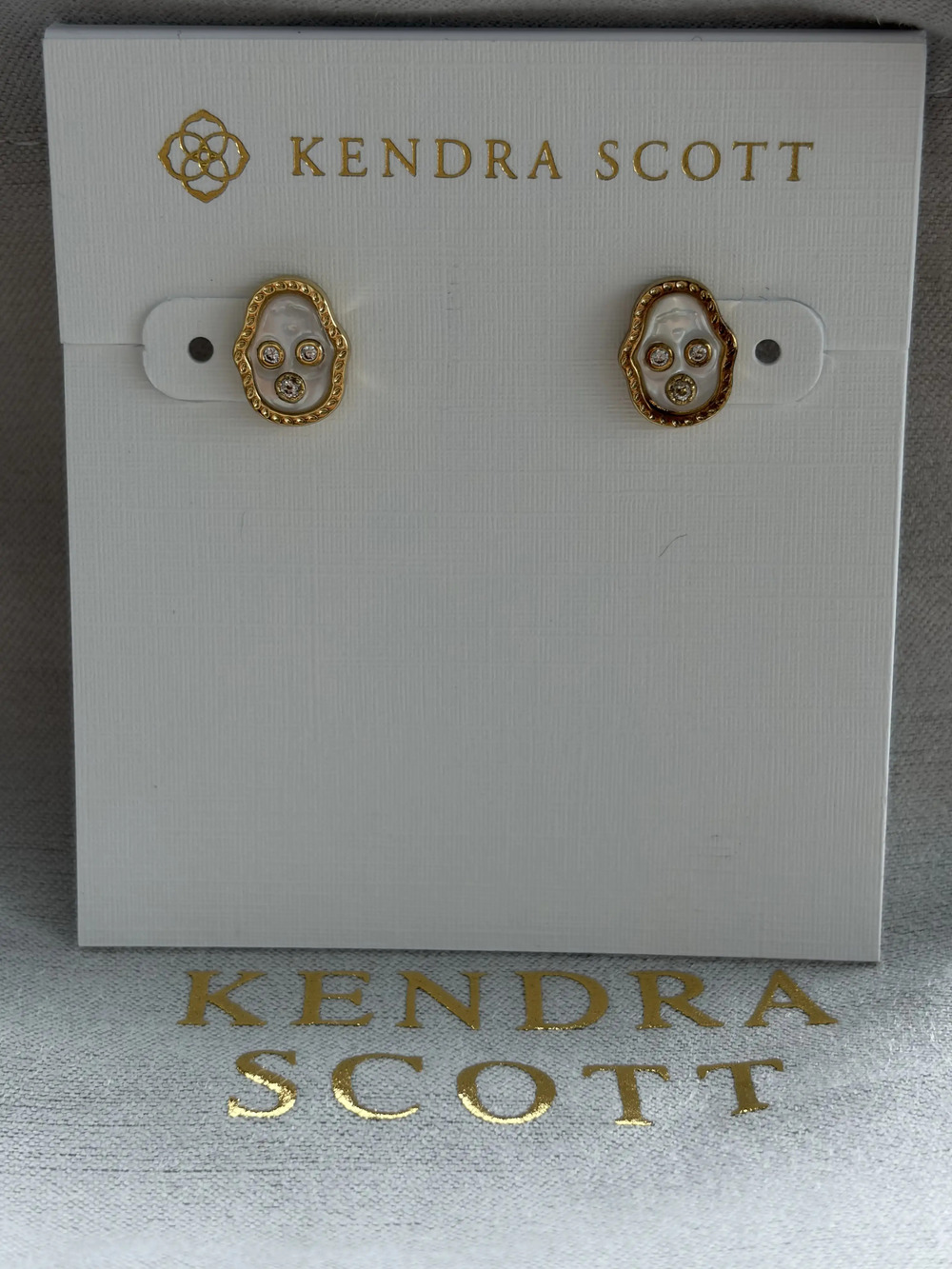 Kendra Scott white earrings